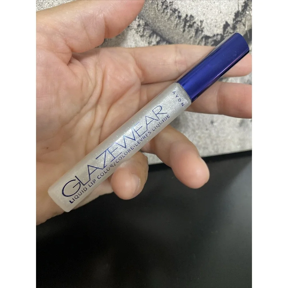 Avon Glazewear Liquid Lip Color Lipgloss 0.15oz ~ Silver Glitz ~ New‎ VHTF